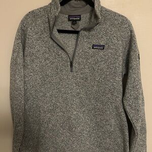 Patagonia Heather Gray Fleece Pullover